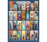 Mr. Troove - Movie Toilet Scenes - Poster 12x16 inches - Guess the Films in the Picture: WC Edition - Bathroom Wall Art for Film Lovers - Funny Gift Idea