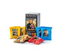 Mr Trotter's Triple Cooked Pork Crackling Gift Selection Box, 8 x 30g Packets - 2 x Original, English Mustard, Jalapeno Chilli and Salt and Vinegar - Home Bar Accessories, Scratchings, Pub Snacks