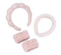 Mr.Tuber Headbands for Women - Spa Headband and Wristband Set - Headband for Washing Face,Facial Mask,Makeup and Skin Care,Gifts for Women and Teen Girl Gifts Trendy Stuff