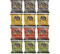 Mr Tubs Premium Double Hand Cooked Pork Crackling - Mixed Flavour Pack Foil Bags (12 x 28g Bags) - Gourmet Crackling, not Scratchings
