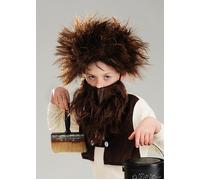 Mr Twit Style Messy Brown Wig and Fake Beard Set Roald Dahl Book Fancy Dress
