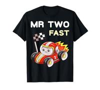 Mr. Two Fast Boy 2nd Birthday Racing Car Family Party Outfit T-Shirt