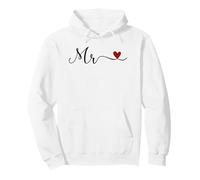 Mr Typography Design for Groom Husband Newlywed Wedding Gift Pullover Hoodie