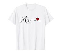 Mr Typography Design for Groom Husband Newlywed Wedding Gift T-Shirt