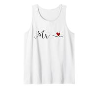 Mr Typography Design for Groom Husband Newlywed Wedding Gift Tank Top