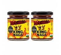 Mr Vikki’s King Naga - Twin Pack (2 x 185g Jars) | Award-Winning Hot Chilli Pickle with Naga Chillies & Exotic Spices | Made in Cumbria