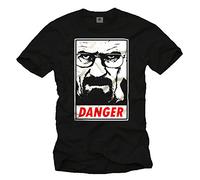 Mr. White Mens T-Shirt I AM The Danger Black Size XL