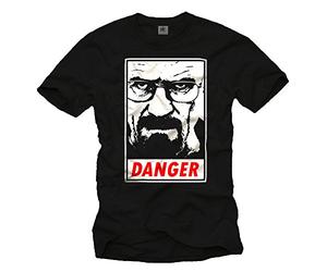 Mr. White Mens T-Shirt I am The Danger Black Size XL