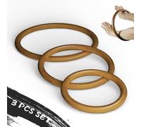 MR Wing Chun Ring Set, Wing Chun Rattan Ring, Natural Wood Rings, Wing Tsun Kung Fu Wrist Hand Strength Training Equipment, Yewen Sau Sticky IP Man Siu Lum Kung Fu Ring Set, 7”, 9”, 11”