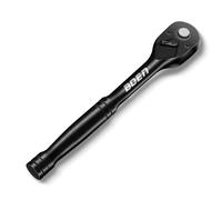 Mr.wintek 1/2" Drive Ratchet Handle with Quick-Release Head, 72-Tooth | Reversible Switch, 5° Swing, 250mm, CR-V, Black Phosphate Coating, Laser Marking, Ergonomic, ANSI, High Torque