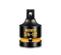 Mr.wintek 3/4" F to 1/2" M Impact Socket Adapter, Cr-Mo Steel, Power Socket Adapter with Deep Embossed and Painted Marking, for Impact Driver Conversions