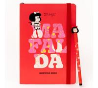 Mr. Wonderful - 2026 Pocket A5 Annual Diary Set - Week to View + Bobo Erasable Pen - Mafalda