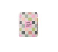 Mr. Wonderful - A4 Notebook with dividers - Hardcover - Spiral Binding - Good Things Inside - 160 Squared Pages