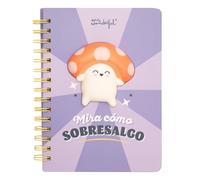 Mr. Wonderful - A5 3D squishy notebook - Watch how I stand out - 160 white pages - Includes 1 sheet of stickers