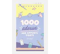Mr. Wonderful Block Notes Spiral with 1000 Stickers, Multi-Colour, 9.5 x 16 x 1 cm