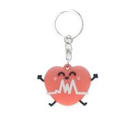 Mr Wonderful - Heart Shape Keyring with Electrocardiogram - Made of Rubber - for Healthcare Personnel