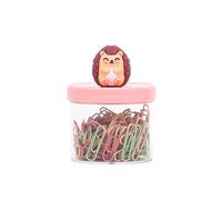 Mr. Wonderful Hedgehog Paper Clips - 150 Metal Clips for Office, Agenda and Study