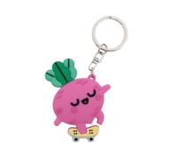 Mr. Wonderful - Keyring - Skateboard Beetroot - Rubber Keyring, multicoloured, Estandar