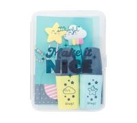 Mr. Wonderful Kit to Decorate Your Diary 2025 - Make it Nice - Includes 4 Embossed Stickers and 2 Mini Highlighters