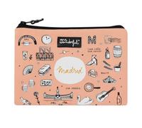 Mr. Wonderful - Madrid Travel Toiletry Bag - Multicoloured Cotton Zip Closure