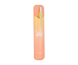 Mr Wonderful Set of Pencil Case and Pen Pink - Everything Ready, Multicolored, Regular, Modern