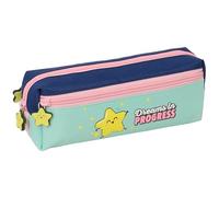 Mr. WONDERFUL STAR - Small Triple Pencil Case, Children's Pencil Case, Ideal for School Age Children, Comfortable and Versatile, Quality and Resistance, 22 x 6 x 8.5 cm