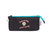 Mr. Wonderful - Triple Wonder Margarita Pencil Case - 3 Compartment Pencil Case with Zipper Closure - Made of rPET, Multicoloured
