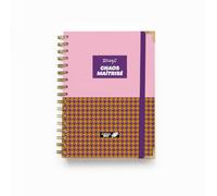 MR. WONDERFUL - Wonder 2027 Weekly Diary - Chaos Mastered - Week to View Diary January to December, 160 FSC Pages 100g, Self Adhesive, Daily Phrases And Elastic Closure