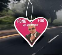Mr worldwide meme car air freshener | scented | viral meme gift | stocking filler | secret Santa | joke present