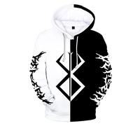 MR.YATCLS Berserk Manga Merchandise Hoodie Adult Men/Women Long Sleeve 3D Print Hoodies Pullover Drawstring Sweatshirt Oversized Clothing (XXS-4XL)