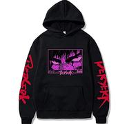 MR.YATCLS Berserk Manga Merchandise Hoodie Adult Men/Women Long Sleeve Guts Print Hoodies Pullover Drawstring Sweatshirt Oversized Clothing (XXS-4XL)