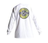 Mr Zogs Sex Wax Fade Long Sleeve T-Shirt Tee Top - White - Unisex - Loose fit