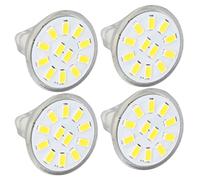 MR11 Dimmable LED Lamp Bulb 3W Safe Eye Protection for Track Lights and Down Lights 4 Pack (Warm White)