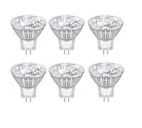 MR11 GU4 20W 12V Reflector Bulb Dimmable Spotliaht Bulbs 2 Pin Warm White2700K, 34 * 34.5mm,Fairy Spotlight Bulbs GU4 forRecessed GU4 Bathroom Ceiling Lights,Landscape Lighting, Pack of 6