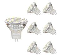MR11 GU4 3.5W LED Light Bulbs, Equivalent to 25-35W Halogen Lamps, 12V,350LM, Non-dimmable,120°Flood Beam, Recessed Lighting, Track Lighting,Cool White,6000K,6pcs