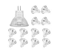Mr11 Halogen Bulbs (pack Of 12), Gu4 Halogen Lamp 12v 20w, Mr11 Gu4 Dimmable Bulb Glass Cover For Ceiling Light, 2 Pin Halogen Bulb 2700k Warm White