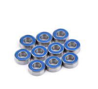 MR115-2RS MR104 MR106 MR116 MR117 MR128 MR137 MR148 2RS Ball Bearing Steel Double Blue Sealed Miniature Ball Bearings(10Pcs,MR137-2RS)