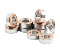 MR126 ZZ Bearing 6x12x4 mm 10Pcs MR126ZZ MR126Open MR126RS Handpiece Bearings For Video Card High Speed For Motor(MR126RS Orange)