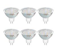 MR16 GU5.3 3W LED Warm White 3000K, 500LM, AC DC 12V, 120° Beam Angle, GU5.3 35W Replacement, 50mm MR16 GU5.3 Spotlight Bulbs for Kitchen, not dimmable, Pack of 6