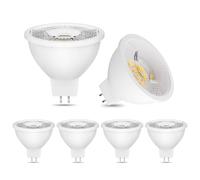 MR16 GU5.3 LED Bulbs, 220-240V 5W 500LM Dimmable GU5.3 Spot Light Bulb, 6pcs (Color : Natural White 4000K)