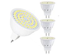 MR16 LED Bulb 4PCS GU5.3 MR16 LED Bulbs Cold White Light 6000K AC220V Non-Dimmable Flicker-Free Spotlight,Cold White,8W