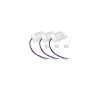 MR16 LED Driver Transformer, Convert 240 V/AC to 12V/DC, GU5.3 Bi-Pin Connector Included, Max.7W / No Interference with Dab and WiFi, 3-Pack