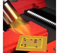 MR6-AIR Double Bearings Repair Fixtures PCB Board Holder for Soldering Motherboard, CPU and Hard Drive with Synthetic Stone Base, Red or Black Color