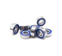 MR83RS 3x8x3 Mm Chrome Steel Blue Rubber Seals Ball Bearings MR83RS RC Car Truck Miniature Bearing 5PCS