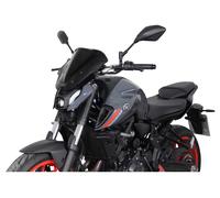 MRA Racing windshield with ABE MT-07, model year 2021 and later, Black