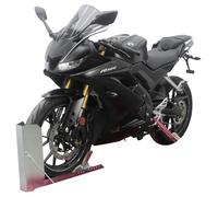 MRA Racing windshield with ABE YZF-125, model year 2019, Black