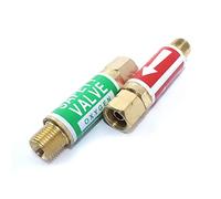 MRANADLDF Check Valve Flashback Arrestor Flame Buster 9/16 3/8 Inch M16 Compatible with Acetylene Propane Gas Blow Torch Welding Gun Cutting Torch Useful(Torch Mount,M16x1.5mm)