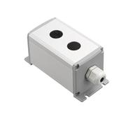 MRANADLDF Metal Aluminum Pushbutton Industrial Home Control Switch Box 16mm 19mm 22mm 1/2/3/4/5/6 Holes 45 * 45mm 65mm(2Hole,19mm 45x45mm)