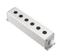 MRANADLDF Metal Aluminum Pushbutton Industrial Home Control Switch Box 16mm 19mm 22mm 1/2/3/4/5/6 Holes 45 * 45mm 65mm(6Hole,16mm 45x65mm)