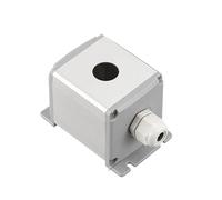 MRANADLDF Metal Aluminum Pushbutton Industrial Home Control Switch Box 16mm 19mm 22mm 1/2/3/4/5/6 Holes 45 * 45mm 65mm(1Hole,16mm 45x45mm)